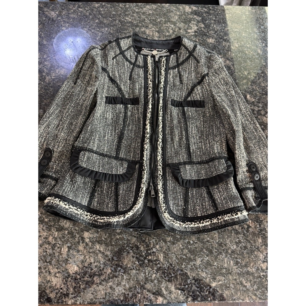 Marc Cain NWT Tweed Blazer Jacket Size N 4 Us Small. Pre Loved.
